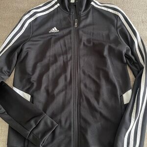 Adidas Men's Black and White Windbreaker